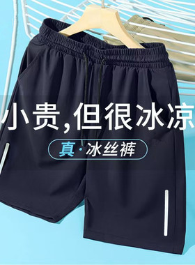 儿童短裤男童冰丝五分裤夏季童裤速干冰凉裤高弹力小男孩夏装薄款