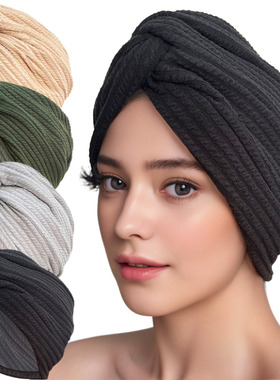民族风个性包头头巾帽交叉扭扭帽时尚百搭欧美外贸套头帽女turban
