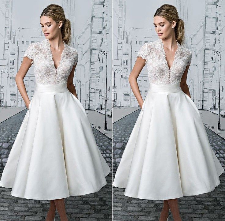 女性感后背镂空蕾丝拼接包扣女神气质礼服时尚显瘦婚纱V领连衣裙,女装/女士精品,连衣裙,淘宝优惠券,粉丝福利购,淘宝优惠卷