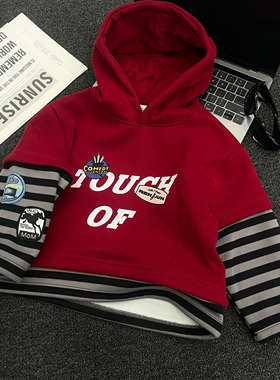 【棉逗熊品牌】男童韩版冬季休闲男童百搭卫衣-17318