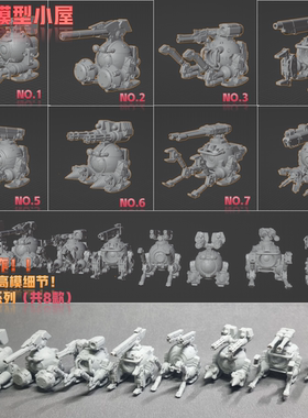 龙飞模型第六弹场景制作地勤铁球战斗铁蛋高达模型制作打印GK白模