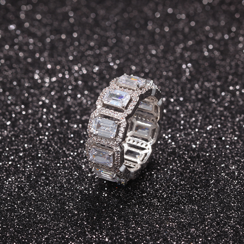 ins欧美嘻哈戒指镶钻女男街头