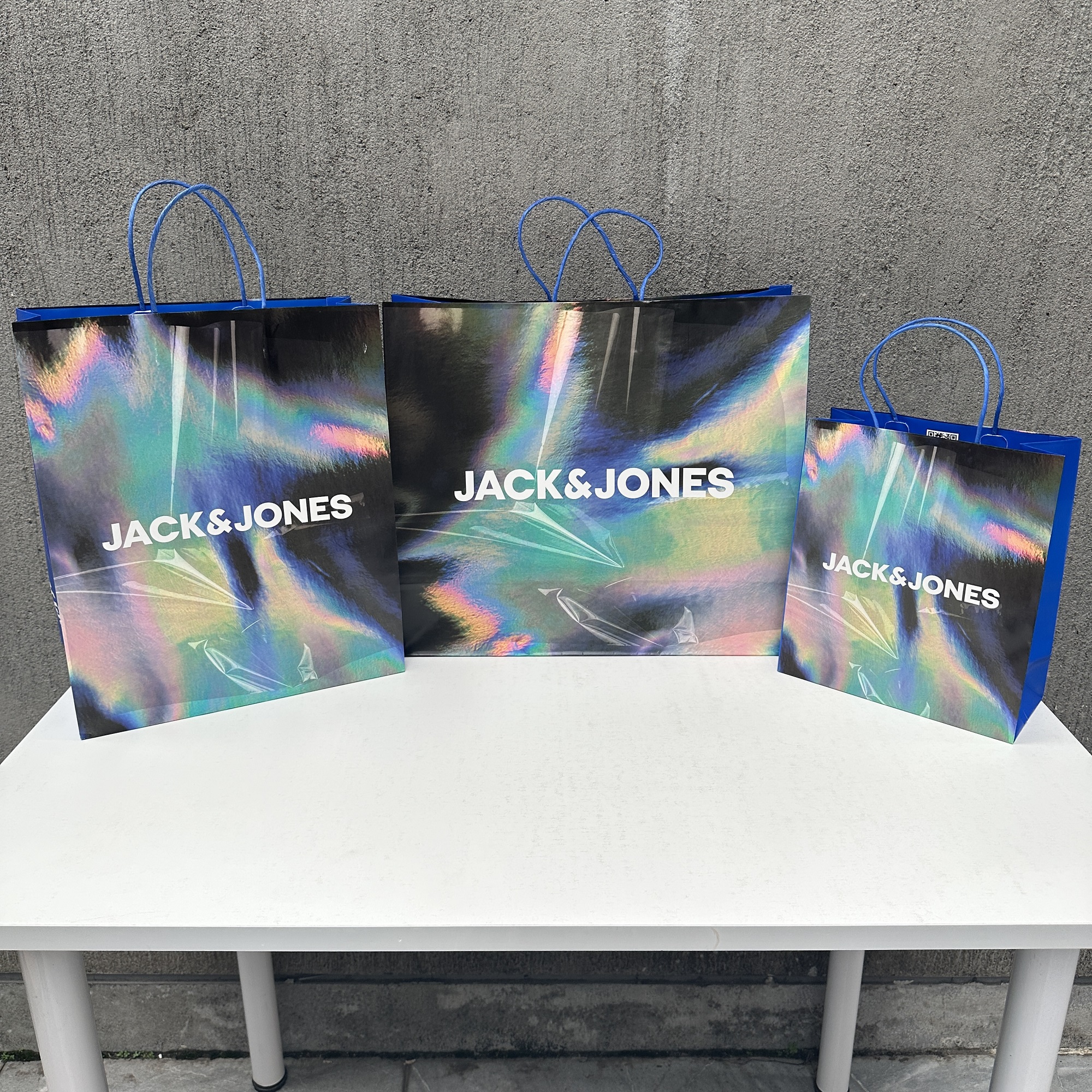 杰克琼斯JACK JONES专柜手提纸袋购物袋送礼手提袋鞋服包装袋