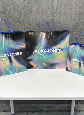 杰克琼斯JACK JONES专柜手提纸袋购物袋送礼手提袋鞋服包装袋