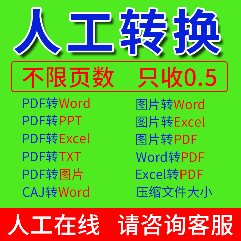 pdf/图片/扫描件转换wor平面广告设计
