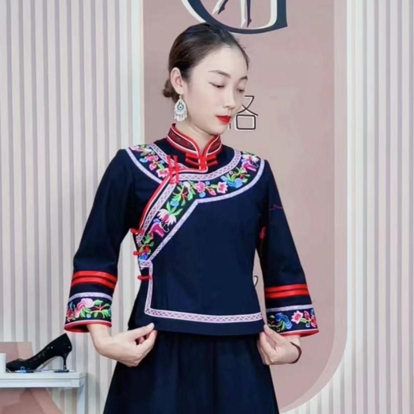 GOXEOU/格希歐布依族壯族少數(shù)民族服飾國(guó)風(fēng)傳統(tǒng) 民族風(fēng)套裝a4k1/h