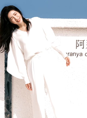 偷偷藏不住曾黎同款白色V领拼接衬衫气质高级感上衣女2023秋新款