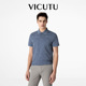 威可多polo衫 打底衫 新款 纯棉翻领POLO休闲保罗半袖 短袖 VICUTU