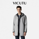 威可多秋冬新款 男士 风衣抽绳连帽商务休闲男装 VICUTU 时尚 外套