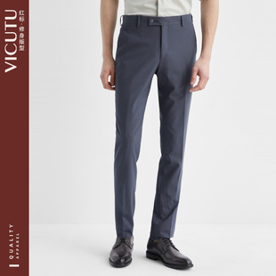 西裤 羊毛新款 商务正装 VICUTU 子直筒宽松长裤 装 裤 威可多男士