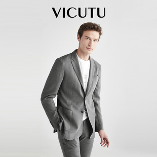 上衣 商务休闲西装 VICUTU 威可多单西服外套男新款