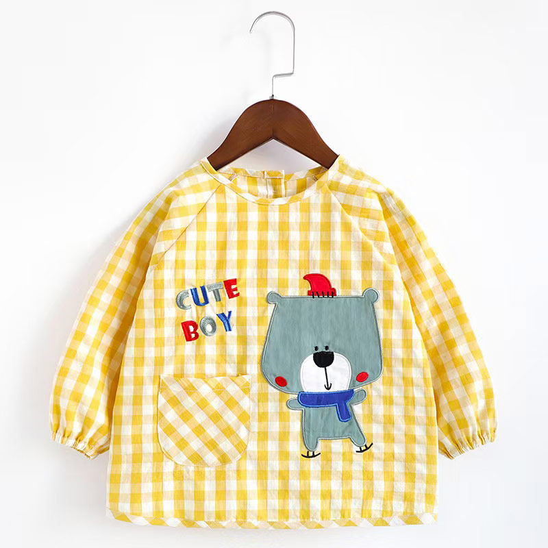 宝宝纯棉薄款罩衣儿童反穿衣男女孩防水吃饭护衣卡通格子透气围兜,童装/婴儿装/亲子装,反穿衣/罩衣,淘宝优惠券,粉丝福利购,淘宝优惠卷