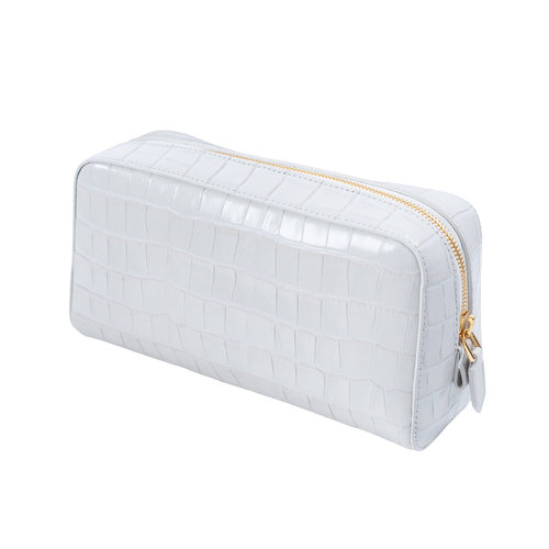 TOM FORD 白金鳄鱼压纹洗漱包