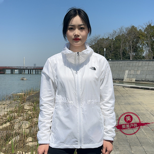 风衣外套7WCA TheNorthFace北面防晒服女户外防风透气皮肤衣薄款