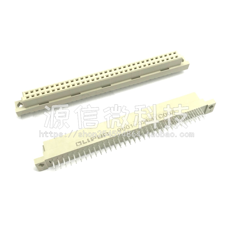 欧式插座 264 直针母座 2*32P 64P 9001-32641C00A 2.54MM 连接器