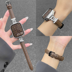 腕带时尚 8pro表带女生海洋之心小米7pro运动智能秋冬新款 高级 5表带创意皮质小米手环9 psnld适用红米watch4