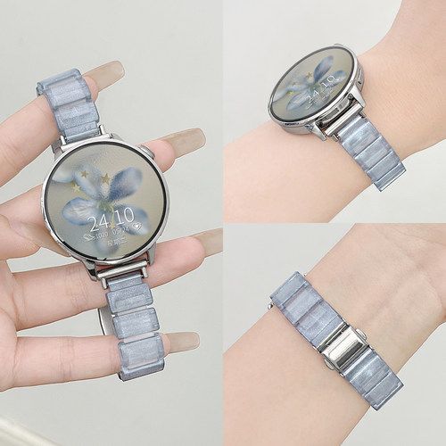 新品树脂女款硅胶小米表带psnld