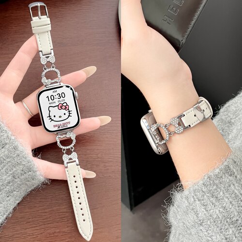 华为fit5手表带kt猫皮质psnld