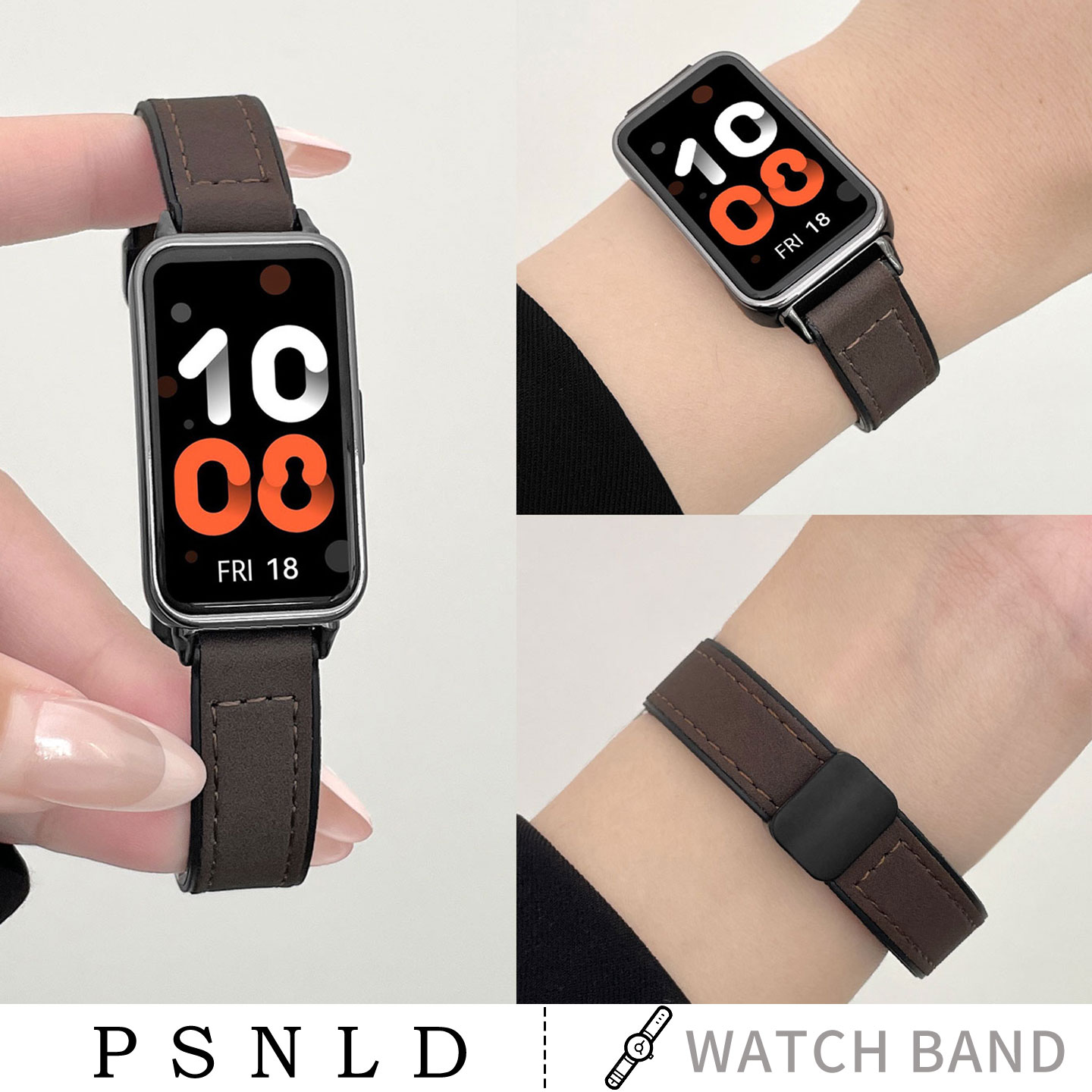 秋冬新款疯马皮手表带psnld