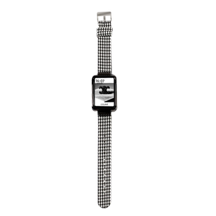 适用OPPO手环2表带千鸟格替换带智能运动手环oppowatch2腕带nfc版个性时尚手表链oppo watch4pro配件band二代