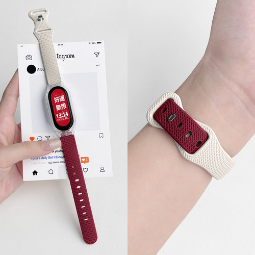 手表链格纹硅胶透气防水psnld