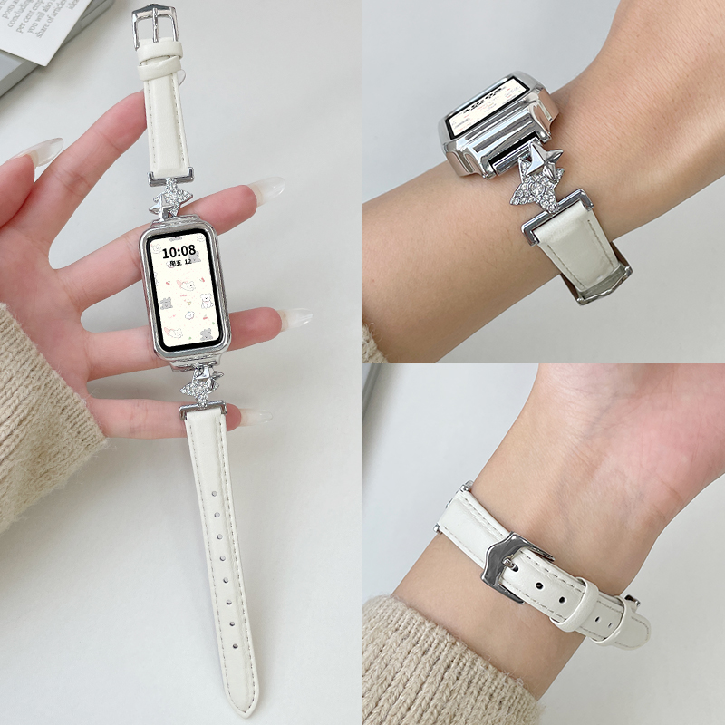 双子星小蛮腰皮质秋冬新款表带