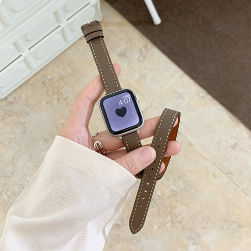 psnld苹果iwatch手表带双圈皮质