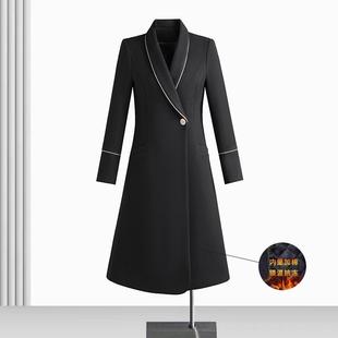 移动营业呢作服子AL844497大衣外套女冬季加厚工职业珠宝店前厅台
