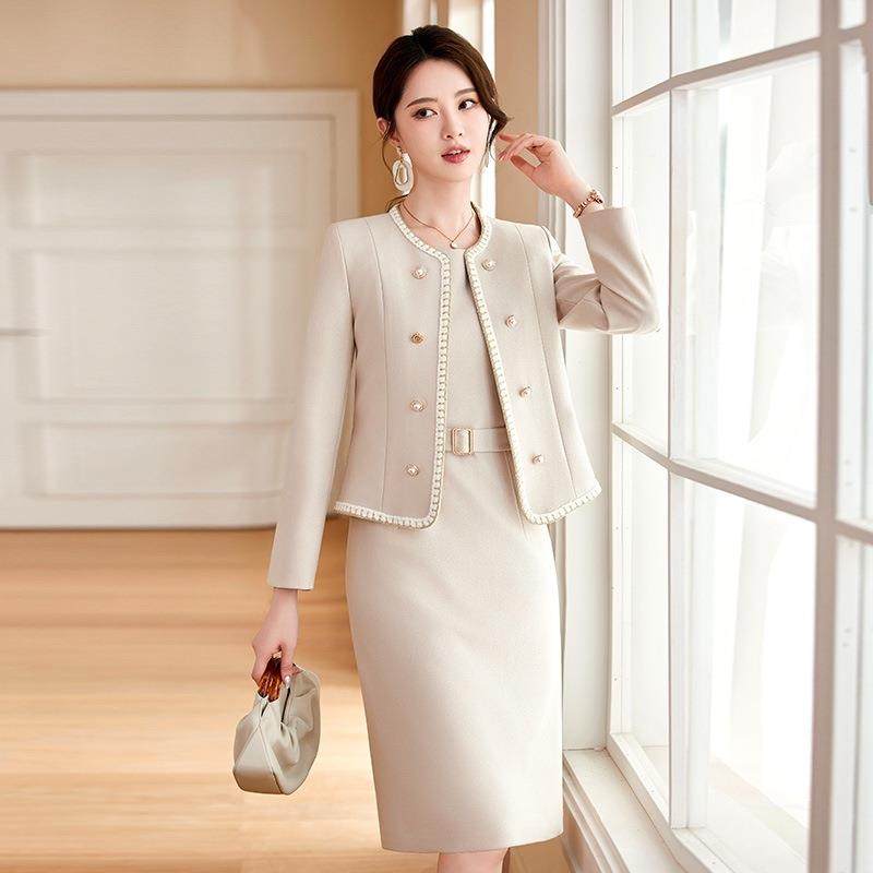 高级感红色冬业西装连衣YLX-8221裙秋欧套职装美外贸时尚两件套连,女装/女士精品,西装,淘宝优惠券,粉丝福利购,淘宝优惠卷