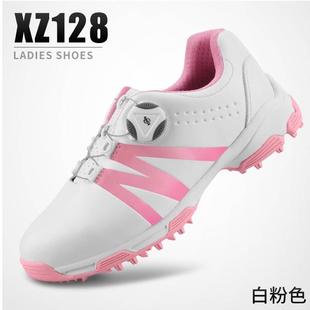 侧滑鞋 清仓高尔夫球鞋 尔防女士XZ157纤防水鞋 子超皮高夫女鞋 钉