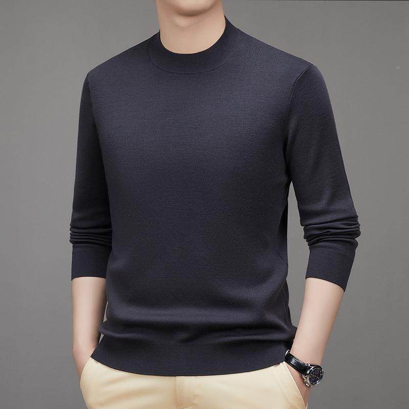 冬季中羊老年男士绒衫休羊闲时尚半高领加厚ZH3318-Y款爸衫爸装毛,男装,羊绒套衫,淘宝优惠券,粉丝福利购,淘宝优惠卷