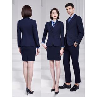 西装套装女AL734933四季款正装工装职业务装男女西服员面试店上班