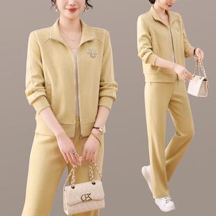 妈妈秋季时年尚运动套9695469装新款气国风外中女春秋休闲质两套