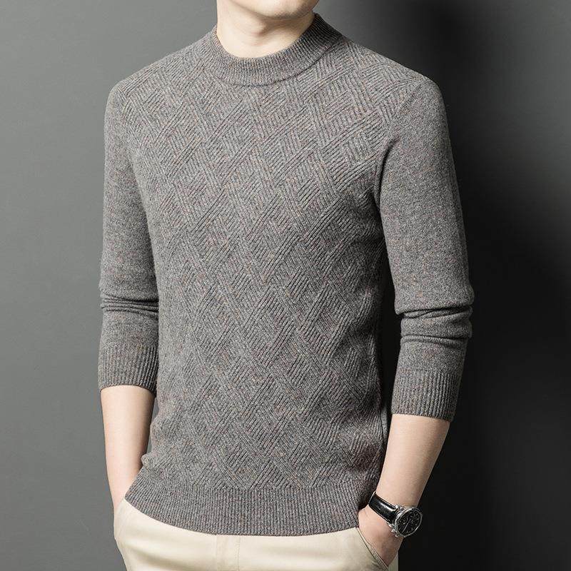 冬男士羊SD8897-Y绒衫厚中年男装针休闲圆领保暖毛衣加季织羊毛衫,男装,羊绒套衫,淘宝优惠券,粉丝福利购,淘宝优惠卷