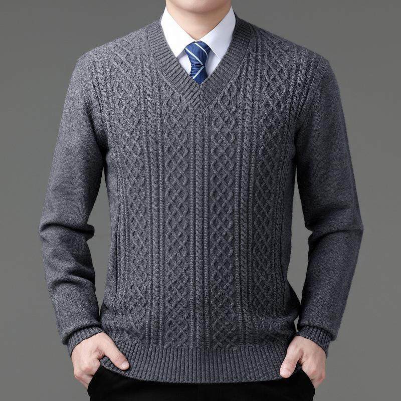 秋冬装羊绒衫衫中老年男士套头领务休闲毛厚款28222-B+商衣羊毛男,男装,羊绒套衫,淘宝优惠券,粉丝福利购,淘宝优惠卷