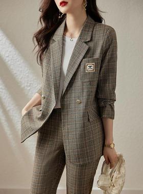 子装外套女春AL732901秋学西风新款休闲小个子西院服百褶裙职格业