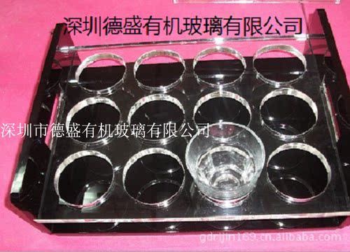 网红KTV酒吧鸡尾酒杯架亚克力斗酒杯子弹杯SHOT杯LDE酒架底座