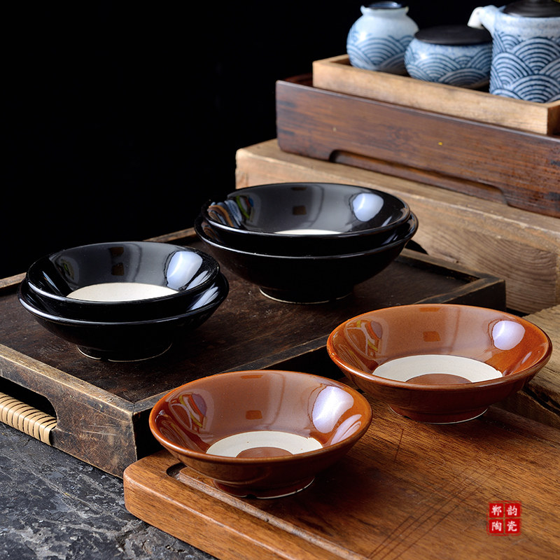 粗陶蒸碗好汉碗复古水浒传的碗家用碗古代喝酒小碗仿古酒碗怀旧