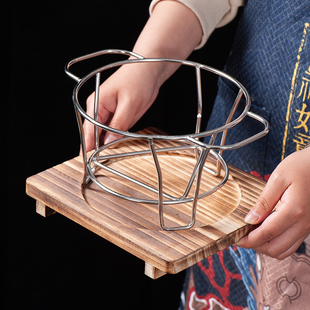 不锈钢支架圈锅底支架垫锅器砂锅烙锅炖锅用圆形锅架烧烤炭炉支架