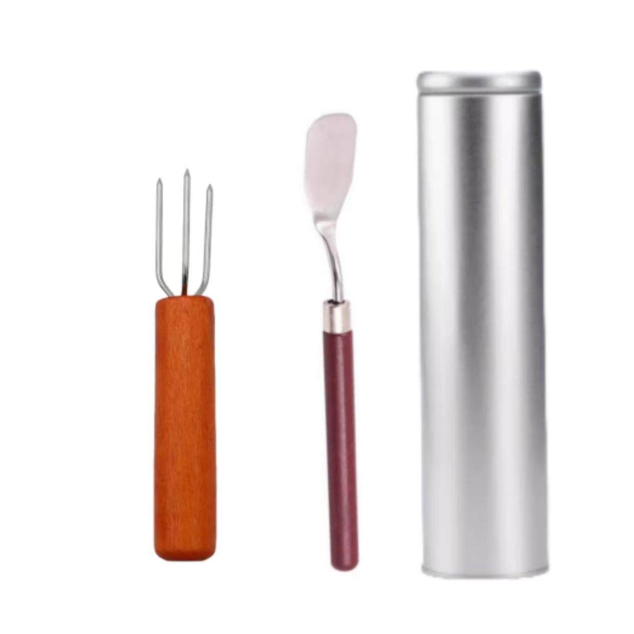 艾灸灭火筒艾条灭火罐不锈钢加厚灭烟艾条延长锥艾灸刮灰铲