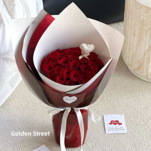 【咔拉】 星纪元璀璨银边膜鲜花包装韩式细纱亮膜防水花束纸花艺