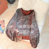 839 前长53后长57 胸围100 流苏圆领印花长袖 T恤上衣打底衫