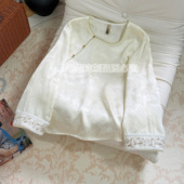 长袖 禅意圆领茶衫 上衣T恤 蝶恋花新中式 2620