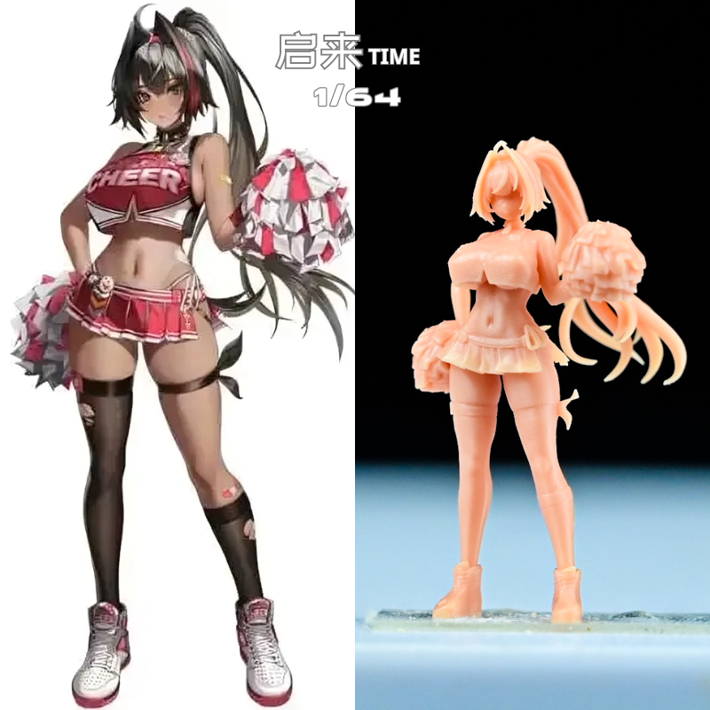 微缩白模贝伊女神妮姬角色手办