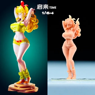 兰琪gk白模手办龙珠系列女角色双重人格金色头发精通武器素体白膜