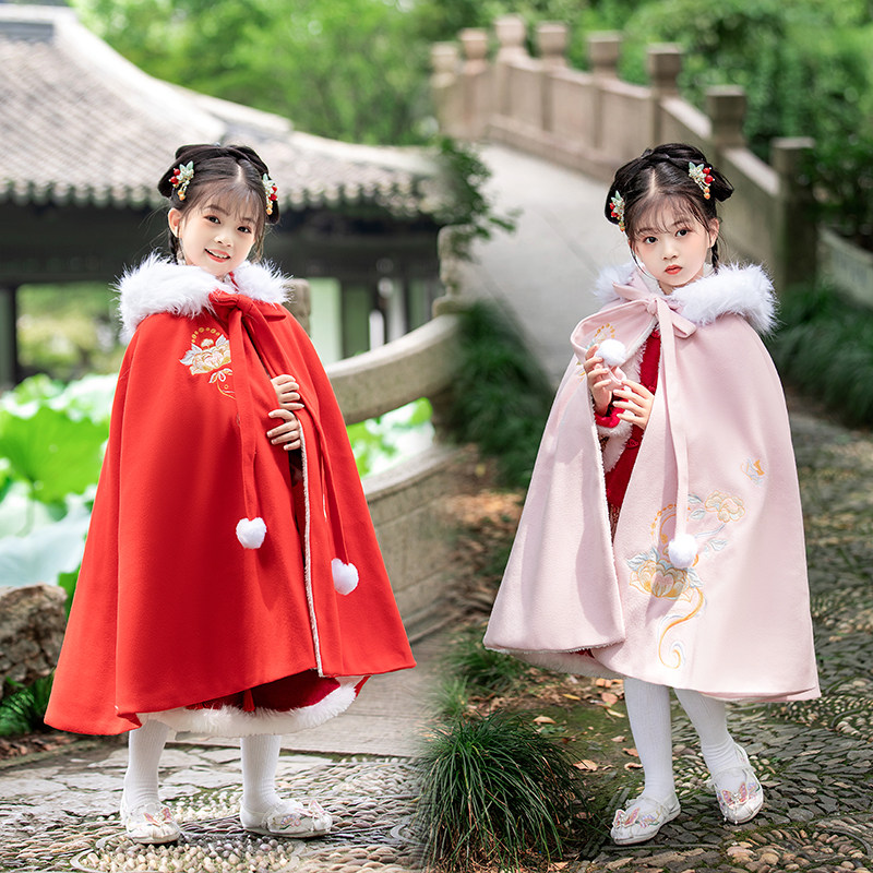 女童披风斗篷呆萌汉服阁