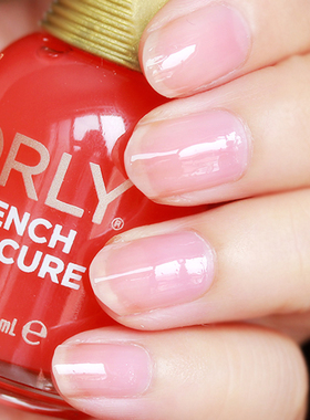 美国正品ORLY指甲油22005 夏天透明果冻西瓜红粉红 免烤快干持久