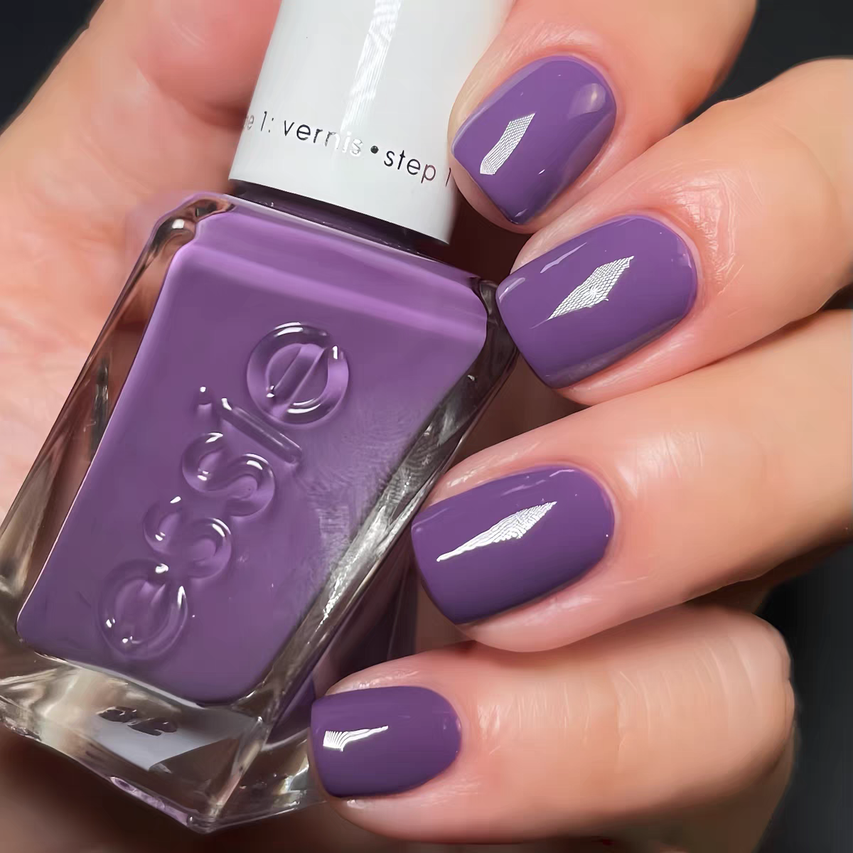 essie扭扭瓶微光疗指甲油184紫色