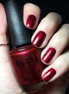 OPI指甲油H08珠光红I'm not really a waitress秋冬美甲免烤圣诞