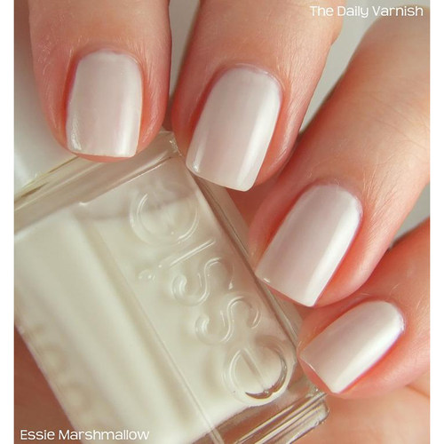 免烤指甲油ESSIE63白色棉花糖